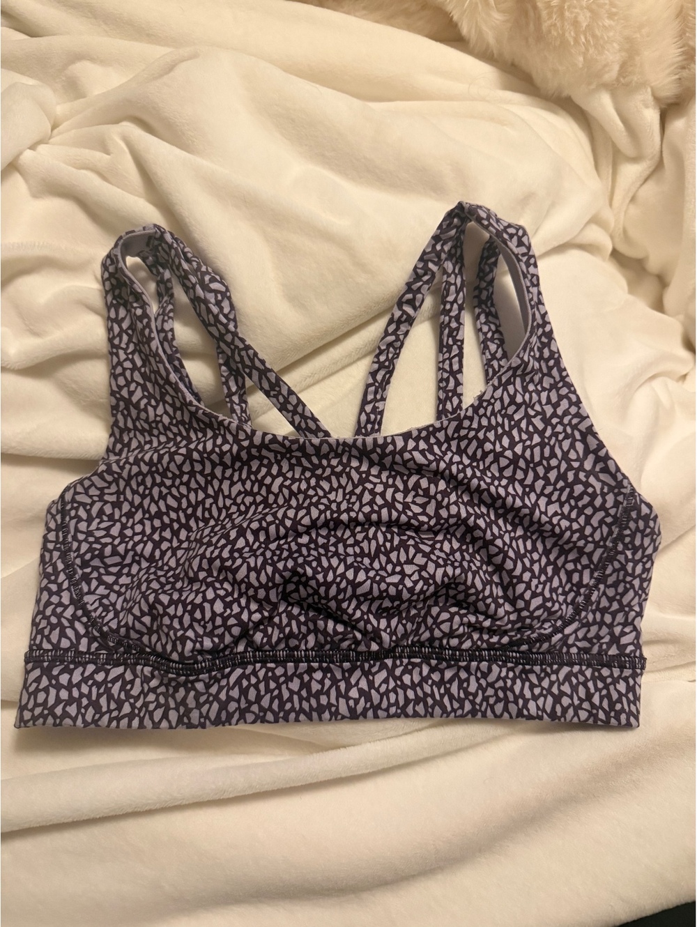 Lululemon Size 6 Patterned Sports Bra
